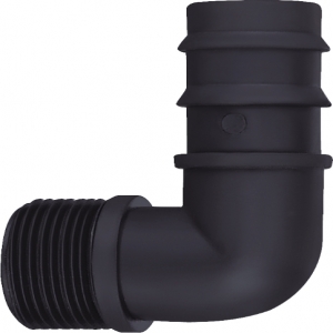 Poly Elbow 13 MM Threaded