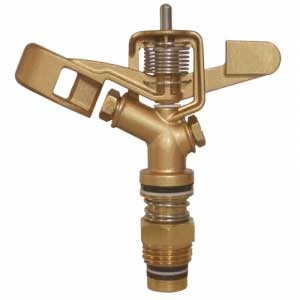 BRASS SPRINKLER FULL CIRCLE TWO NOZZLES